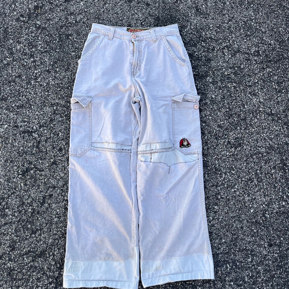 Jnco Light Gray Cargo Pants
